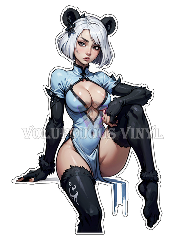 Monster Girls: Ren Xiongmao ~ Deluxe Die Cut, Vinyl Sticker