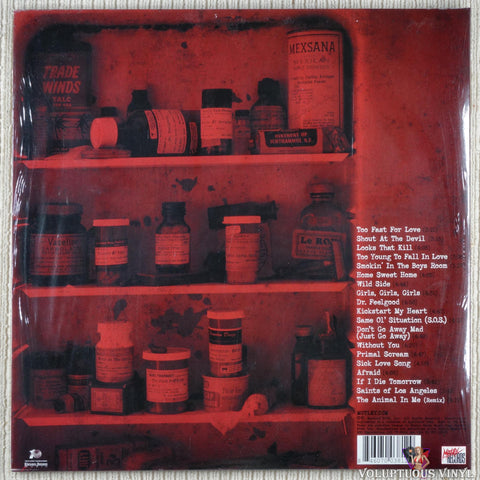 Mötley Crüe – Greatest Hits vinyl record back cover