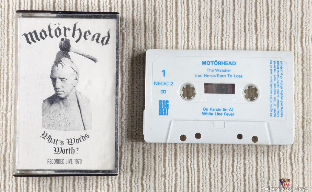 Motörhead – What's Words Worth? cassette tape
