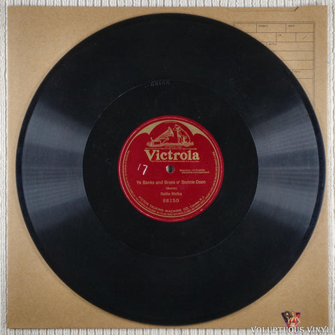 Nellie Melba – Ye Banks And Braes O' Bonnie Doon (?) 12" Shellac, Single Sided
