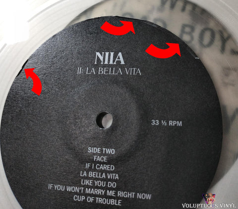 Niia ‎– II: La Bella Vita (2020) Clear Vinyl