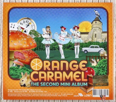 Orange Caramel – The Second Mini Album CD back cover