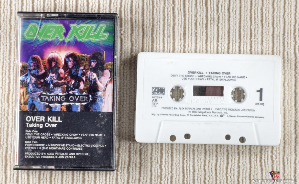 Overkill – Taking Over cassette tape