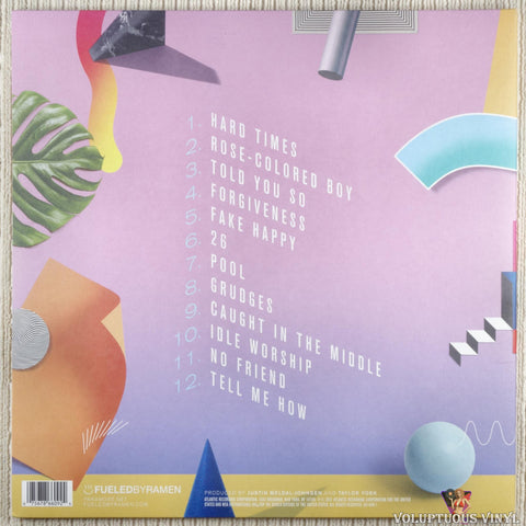 Paramore – After Laughter vinyl record back cover