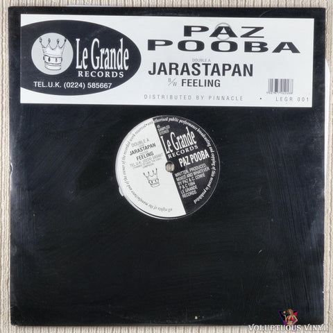 Paz Pooba ‎– Jarastapan / Feeling (1994) 12" Single, UK Press