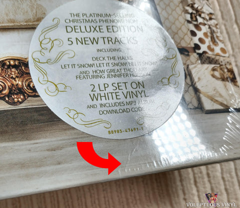 Pentatonix – A Pentatonix Christmas vinyl record front cover bottom right corner