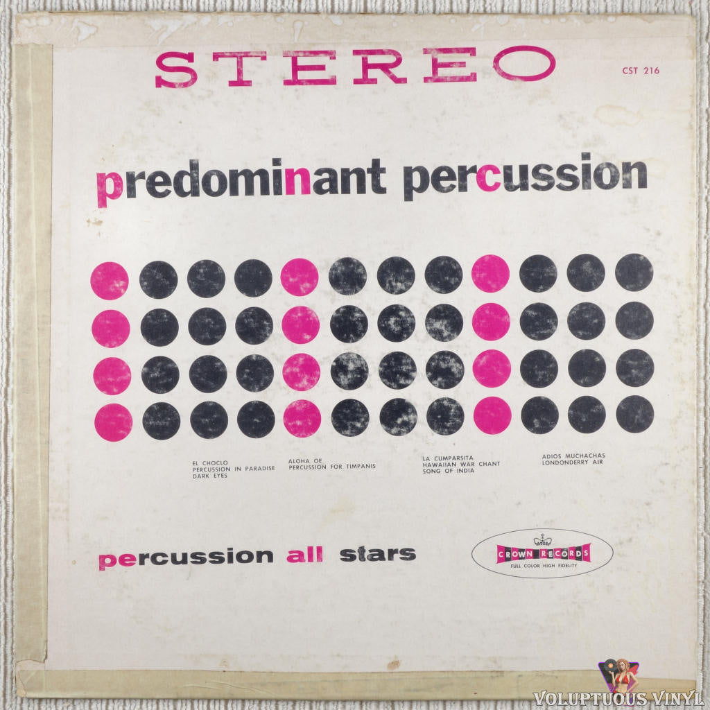 Percussion All Stars – Predominant Percussion vinyl record front cover