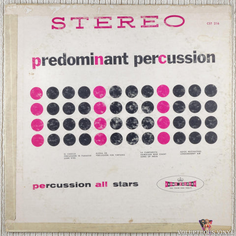 Percussion All Stars – Predominant Percussion vinyl record front cover