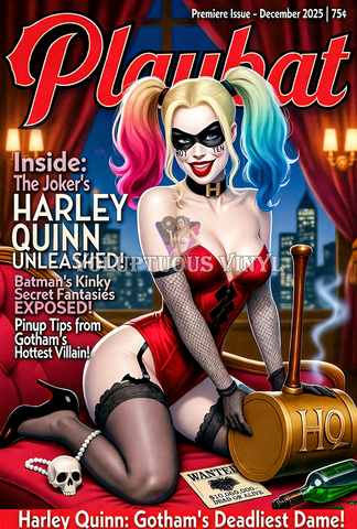 ~COMING SOON!~ Playbat #1 ~ Harley Quinn ~ December 2025 ~ Deluxe Die Cut, Vinyl Sticker Set, Limited Edition [*Spicy Warning*]