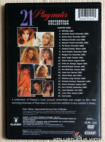 Playboy: 21 Playmates Centerfold Collection - DVD - Back Cover