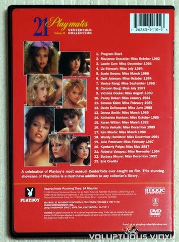 Playboy: 21 Playmates Centerfold Collection Volume II - DVD - Back Cover