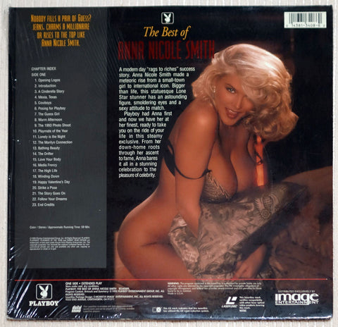 Playboy Best of Anna Nicole Smith Laser Disc Back Cover