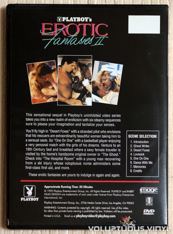 Playboy: Erotic Fantasies II - DVD - Back Cover