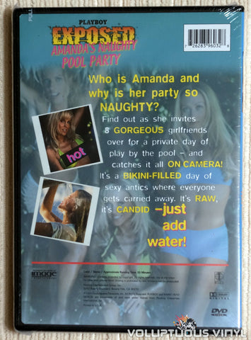 Playboy Exposed: Amanda's Naughty Pool Party - DVD - Back Cover