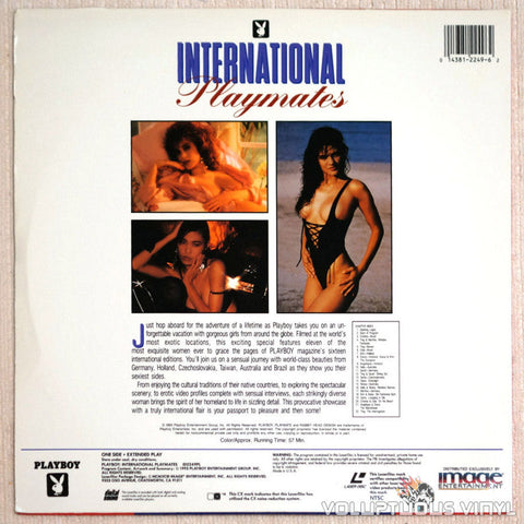 Playboy International Playmates LaserDisc Back Cover