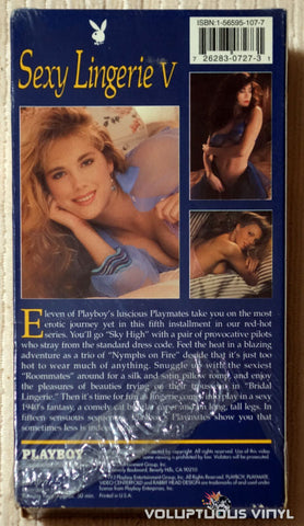 Playboy Sexy Lingerie V - VHS - Back Cover