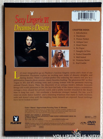 Playboy Sexy Lingerie VI: Dreams & Desire - DVD - Back Cover
