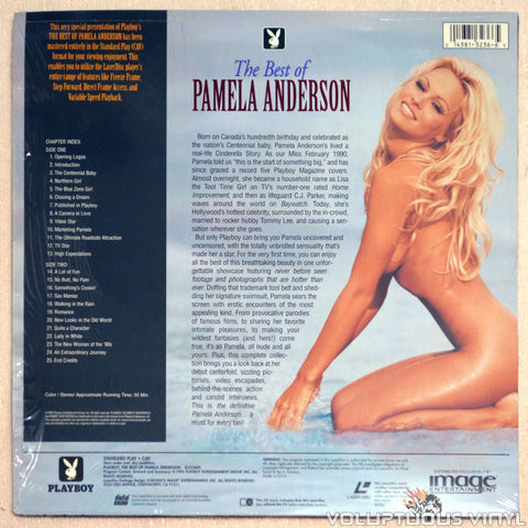 Playboy The Best of Pamela Anderson - Laserdisc - Back Cover