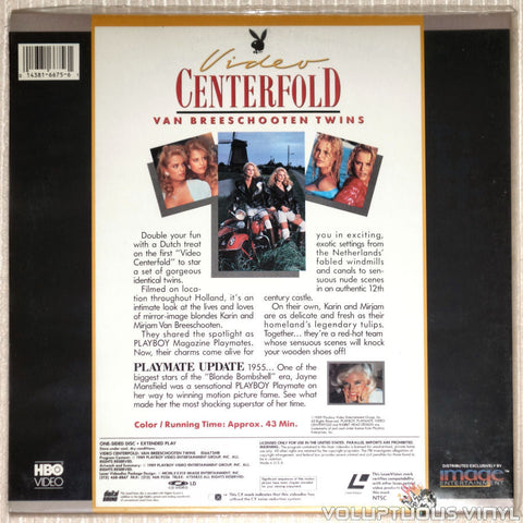 Playboy Video Centerfold: Dutch Twins: Van Breeschooten Twins - LaserDisc - Back Cover