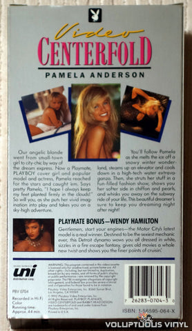 Playboy Video Centerfold - Pamela Anderson: Beautiful Dreamer - VHS - Back Cover