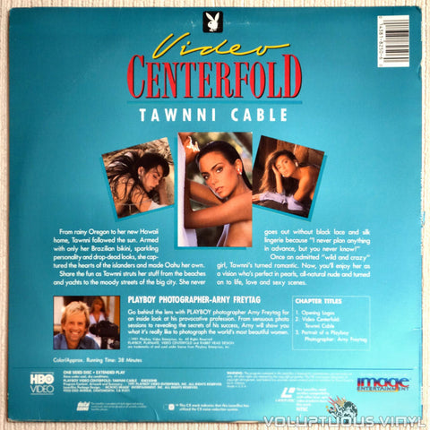 Playboy: Video Centerfold - Tawnni Cable - LaserDisc - Back Cover