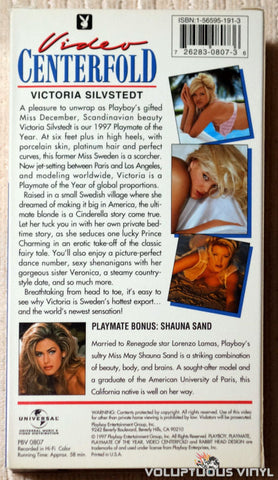 Playboy Video Centerfold: Victoria Silvstedt: Playmate of the Year - VHS Tape - Back Cover