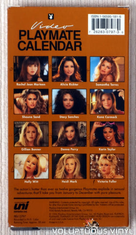 Playboy Video Playmate Calendar 1997 - VHS Tape - Back Cover