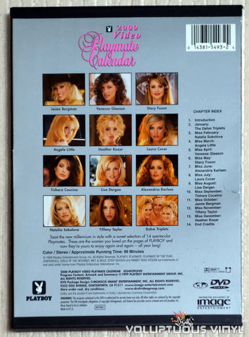 Playboy Video Playmate Calendar 2000 - DVD - Back Cover