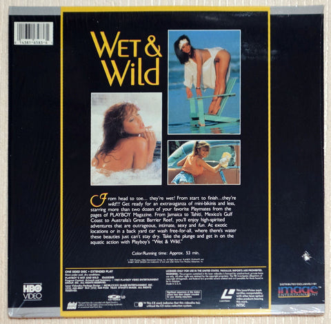 Playboy Wet & Wild #1 Laser Disc Back Cover