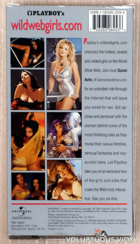 Playboy's wildwebgirls.com - VHS Tape - Back Cover