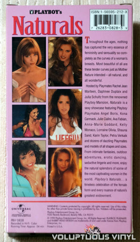 Playboy's Naturals - VHS - Back Cover