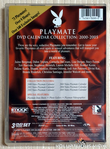 Playmate DVD Calendar Collection: 2000-2005 - DVD - Back Cover