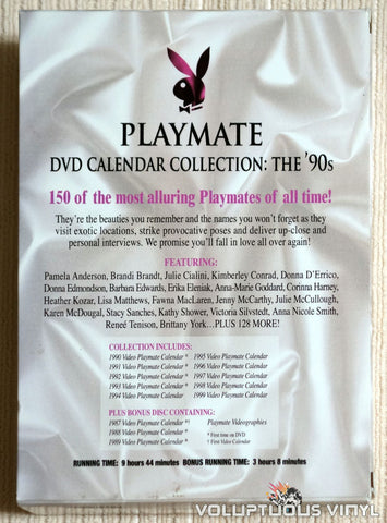 Playmate DVD Calendar Collection: The '90's - DVD - Back Cover