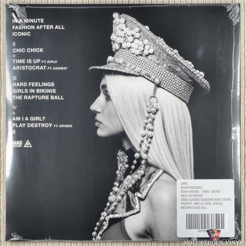 Poppy ‎– Am I A Girl? vinyl record back cover