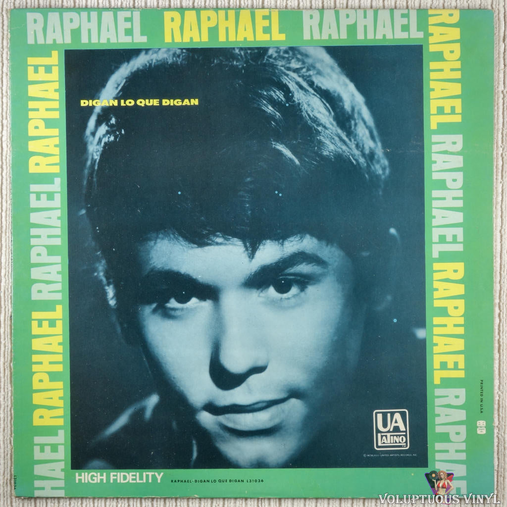 Raphael – Digan Lo Que Digan vinyl record front cover