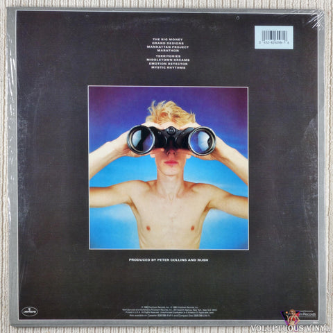 Rush – Power Windows vinyl record back cover