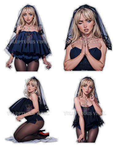 Sabrina Carpenter ~ Feather: So Sorry For Your Loss ~ Deluxe Die Cut, Vinyl Sticker Set
