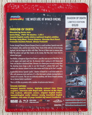 Shadow Of Death Blu-ray back cover