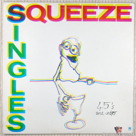 Squeeze – Singles - 45's And Under vinyl record front cover