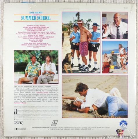 Summer School LaserDisc back cover