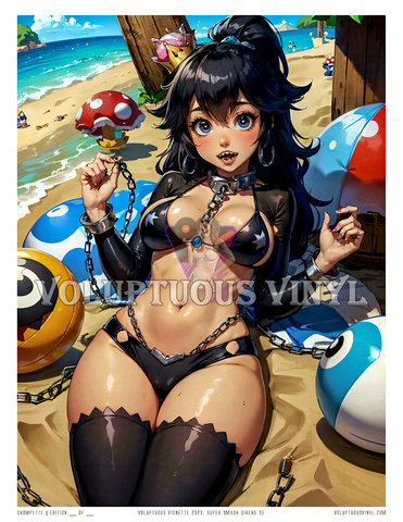 Super Smash Sirens SE (Swimsuit Edition): Chompette ~ Art Print ~ Chomptastic