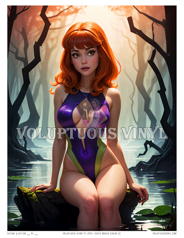 Super Smash Sirens SE (Swimsuit Edition): Daphne ~ Art Print ~ Swamp Mystery