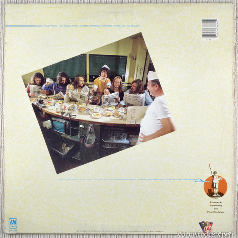 Supertramp – Breakfast In America vinyl record back cover