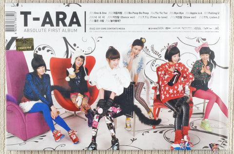 T-ara – Absolute First Album CD back cover