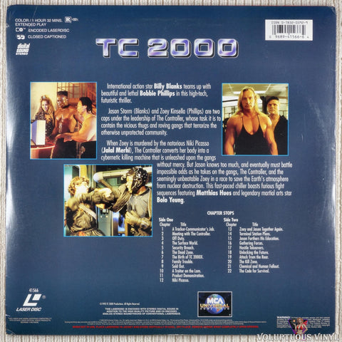 TC 2000 LaserDisc back cover