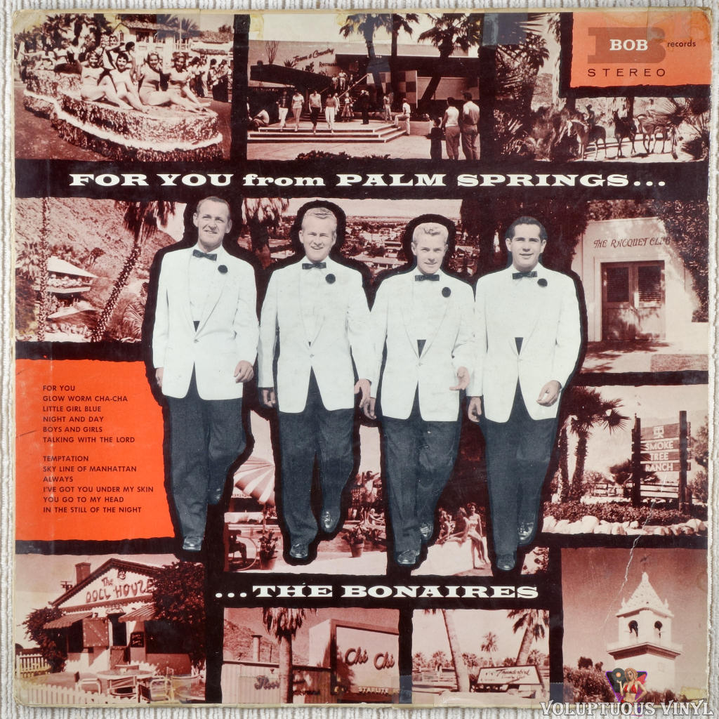 The Bonaires ‎– For You From Palm Springs vinyl record front cover