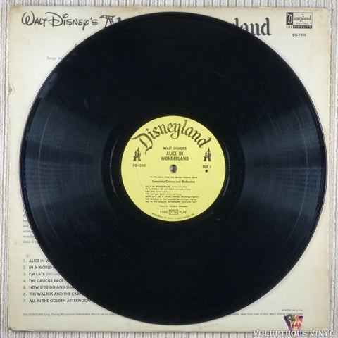 The Chorus And Orchestra Of Camarata – Walt Disney's Alice In Wonderland vinyl record