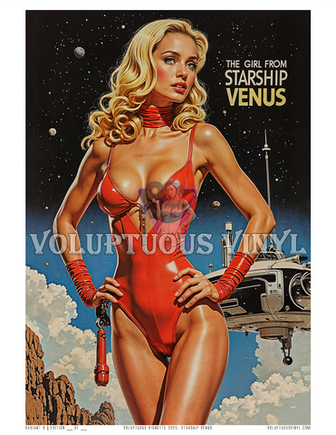 The Girl From Starship Venus ~ Art Print ~ Variant B