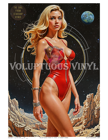 The Girl From Starship Venus ~ Art Print ~ Variant C