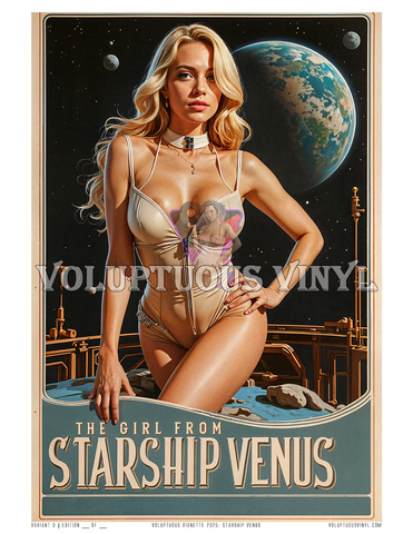 The Girl From Starship Venus ~ Art Print ~ Variant D